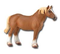 Figurine cheval de trait belge Collecta - Marron - 18 cm