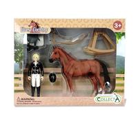 Collecta Ensemble cavalier et cheval de tournoi Modèle 84244 Marron Enfants