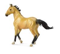 Collecta Akhal-Teke Mare Buckskin Deqube Figurine de Collection, 6,2" L x 5,0" H (88624)