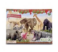 Collecta - Calendrier de l'Avent - 24 mini figurines du monde sauvage - Comprend 6 cartes AR - +3 (Deqube 90184303)
