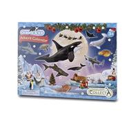 Collecta - Calendrier de l'Avent - 24 mini figurines de l'océan - Comprend 6 cartes AR - +3 (Deqube 90184303)