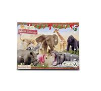 Collecta - Calendrier de l'Avent - 24 mini figurines du monde sauvage - Comprend 6 cartes AR - +3 (Deqube 90184303)
