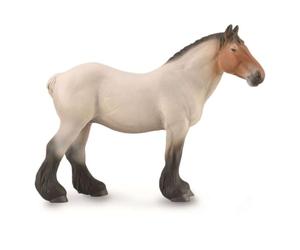 Collecta Chevaux (1:20 XL): Jument DE Trait HOLLANDAISE ROAN Dutch 16x12.7cm
