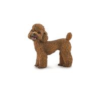 Collecta chien caniche junior 4,2 cm caoutchouc brun