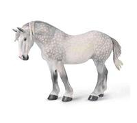Collecta Deqube 90180029 - Jument Percheron Gris moucheté - Figurine à Collectionner - Taille XL - +3