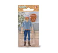 Collecta Deqube 90184280 Cavalier avec Chapeau Cowboy Figurine à Collectionner articulée + 3