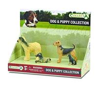 Collecta Dogs And Puppy Figure Set (4-Piece), Set 1