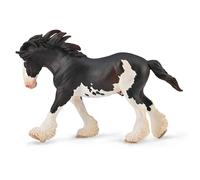 Collecta Étalon Clydesdale Noir Sabino Xl