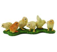 Collecta Farm Life Chicks On Grass Miniature Toy Figure - Authentic Hand Painted Model