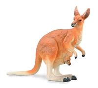 Collecta Figurine Animaux Sauvages (L): Kangourou Rouge - Femme avec Joey
