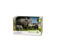 Collecta Figurine Éléphant Sauvage En Boîte Ouverte 3pièces