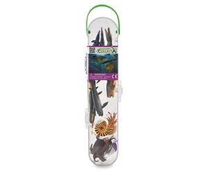 Collecta Mini - Préhistoire: Set de 12 Animaux Marins PRÉHISTORIQUES Mini 7-11cm, dans Une Tube de 27x6x4cm, 3+