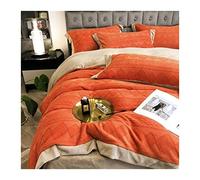 Collecte de Couette Ensemble d'hiver Coral Coral Velvet Quatre pièces Flanelle Flanlle à Trois Dimensions Couverture de litière de Luxe en Velours de Luxe à Double Flanelle à Double Flanelle