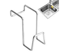 Collecte de porte-éponge pour évier, support de stockage d'éponge d'évier - stockage d'éponges d'évier à double base - Support d'organisateur en acier inoxydable amovible