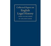 Collected Papers on English Legal History 3 Volume Set