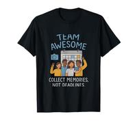 Collecter des Souvenirs et Non des délais Graphiques Selfie de l'équipe T-Shirt