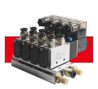 Collecteur 4v210-08, vanne Valueic 5/2, groupe de vannes solénoïdes, îlot cylindres, distributeur réversible(4 Combinations)