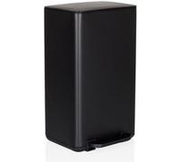 Collecteur à déchets / Poubelle CLEAN NATURA 30 L aspect bois acier noir mat hjh OFFICE Noir mat G