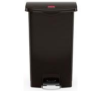 Poubelle à Pédale Frontale Slim Jim Rouge 50L Rubbermaid
