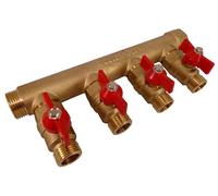 Collecteur à vannes MF 20x27 - départ m 15x21 - 4 départs NOYON & THIEBAULT