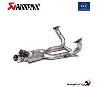Akrapovic collecteur approuvé catalysé en titane pour BMW R1250R 2019-2023