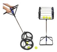 Collecteur automatique de balles de tennis avec rouleaux en acier inoxydable, rangement facile pour les écoles, les entraîneurs et les clubs