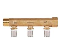 Collecteur avec raccords intégrés mâle-femelle 3/4' radial à sertir Pb Tub - 6 dérivations - Diamètre PER 10 X 12