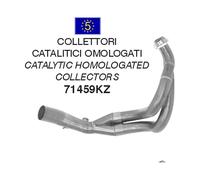 Arrow Kawasaki Er-6n ´12-16/versys 650 ´15-22 Homologated Manifold Argenté