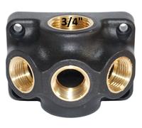 Collecteur D’Air Comprimé Ri 3 Voies, Raccord Mur 3/4”x1/2