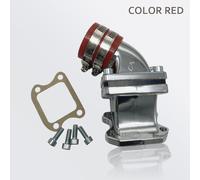 Collecteur D'admission De Carb Haute Performance Pour Scooter Cyclomoteur,Dio 18/27 50 Cx Zx Se50 Sk50 Sa50 Elite Sp123 Shadow 2 Temps - Type Rouge #B