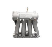 Collecteur d'admission en aluminium pour voiture D15 D16 série D, compatible avec les modèles 1988-2000, système d'admission Honda Civic CRX DEL SOL IM-1005(Silver)