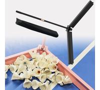 Collecteur de balles de badminton pliable avec roues silencieuses, ramasseur de balles de badminton avec tige de poussée rétractable de 55 à 95 cm, pas besoin de se pencher pour ramasser la balle