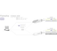 Collecteur de course ARROW pour échappement Urban pour Yamaha XMAX 250
