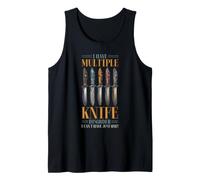 Collecteur de Couteaux Humour Multiple Knife Disorder Collection Débardeur