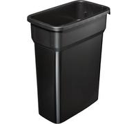 Collecteur de déchets 55l H610xL490xP290mm noir ROTHO
