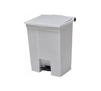 Collecteur de déchets à pédale legacy stepon en polyéthylène rouge 45 litres couvercle hermétique pédale silencieuse - rubbermaid - rouge