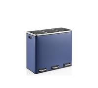 Collecteur de déchets Clean 9 - 54L (3x18L) - Acier Bleu Marine