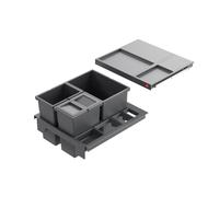 Collecteur de déchets Hailo 3620521 Separato-K 500 insert 2x8+18 L gris foncé
