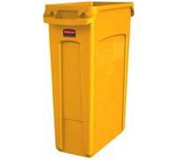 Collecteur de déchets Slim Jim, 87 litres, jaune