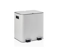 Collecteur de déchets / système de tri des déchets Clean 10 - 30L (2x15L) acier beige