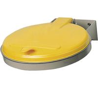 VAR Support pour sacs poubelle WSK 120 mural, couvercle en plastique jaune Var Quantité:1