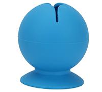 Collecteur de désherbage en silicone souple avec ventouse, rangement de bureau, déchets, anti-rayures, stylo, brosse à dents, porte-cosmétiques (Bleu)