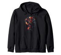 Collecteur de disques Vinyle DJ Retro Music Lover Glitch Art Sweat à Capuche