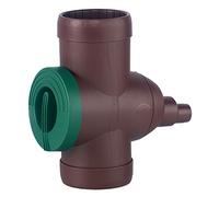 Collecteur de filtre 3P, inverseur d'eau de pluie et filtre - Idéal pour les citernes d'eau (marron)