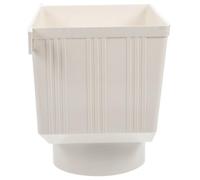Collecteur de Gouttière PVC Blanc, Déviateur Collecte Eau Pluie | Gouttière Récupérateur D'eau, Système de Collecte, Raccord Facile, Installation Simple, pour Pluie, Blanc