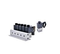 Collecteur de groupe d'électrovanne 3V2M, 1 pièce, vanne d'air pneumatique à action directe DC24V AC220V normalement ouverte(3V2M2F)