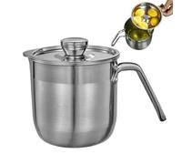 Collecteur de jaunes d'œufs anti-goutte - 9,5 x 14,5 x 15,5 cm - Outils de cuisson professionnels - Sextricors simples - Séparateur d'œufs en acier inoxydable - Avec poignée - Avec couvercle - Grande