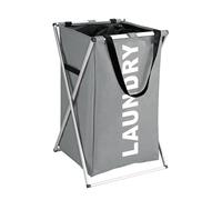 Collecteur de linge Wenko Uno gris, panier de linge, 52 l