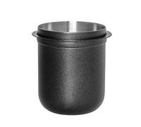 Collecteur de marc de café en acier inoxydable de 58 mm pour machines à expresso, et design élégant noir argenté pour baristas à domicile