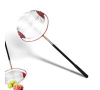 Collecteur de noix à roulettes avec manche télescopique en aluminium 45 à 150 cm, collecteur de fruits et de noix en fil d'acier inoxydable avec poignée en aluminium robuste, cueille-boules pour noix